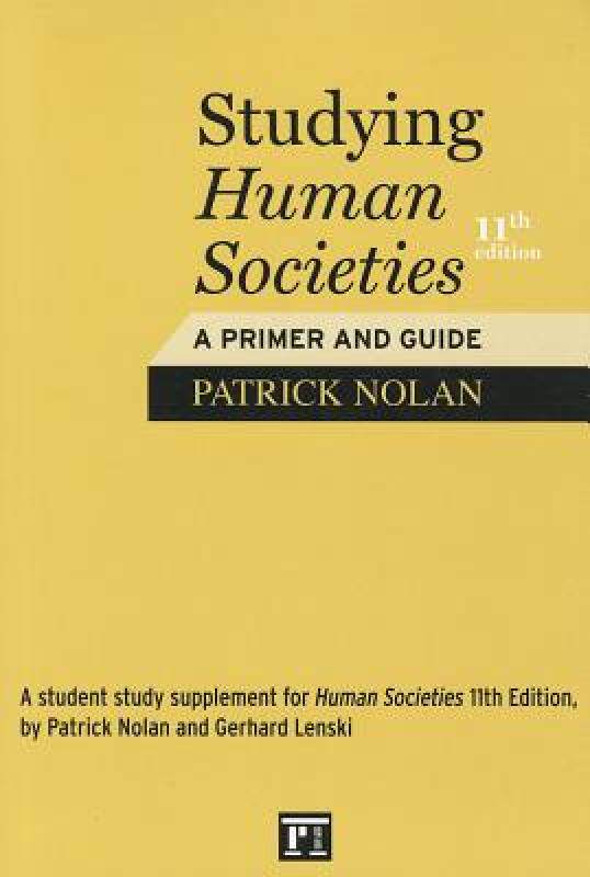 【预售】studying human societies: a primer and guide