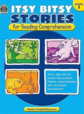 【预售】Itsy Bitsy Stories for Reading Comprehension, Grade