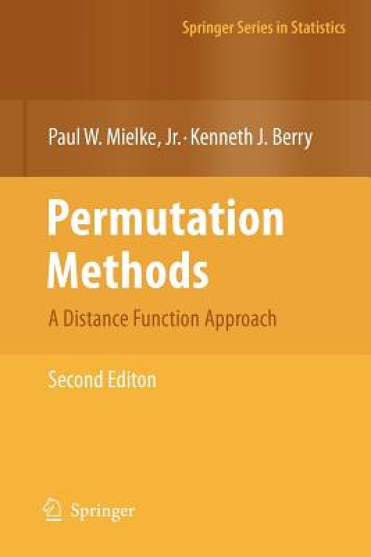 【预售】Permutation Methods: A Distance Function Approach