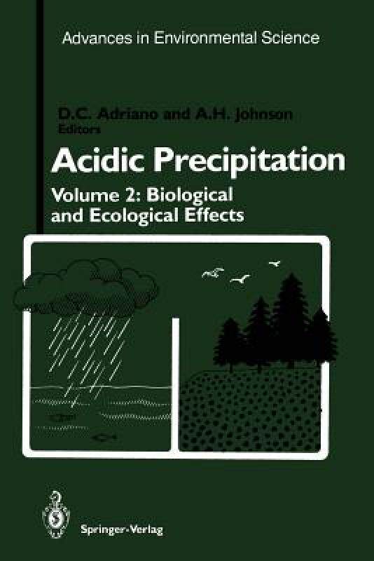 【预售】Acidic Precipitation: Biological and Ecological