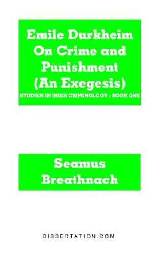 【预售】Emile Durkheim on Crime and Punishment (an