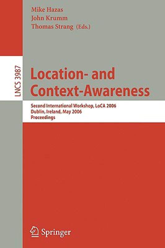 【预售】Location- And Context-Awareness: Second