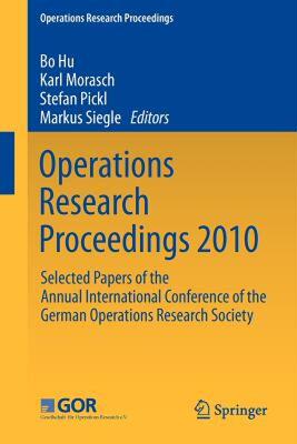 【预售】Operations Research Proceedings 2010: Selected
