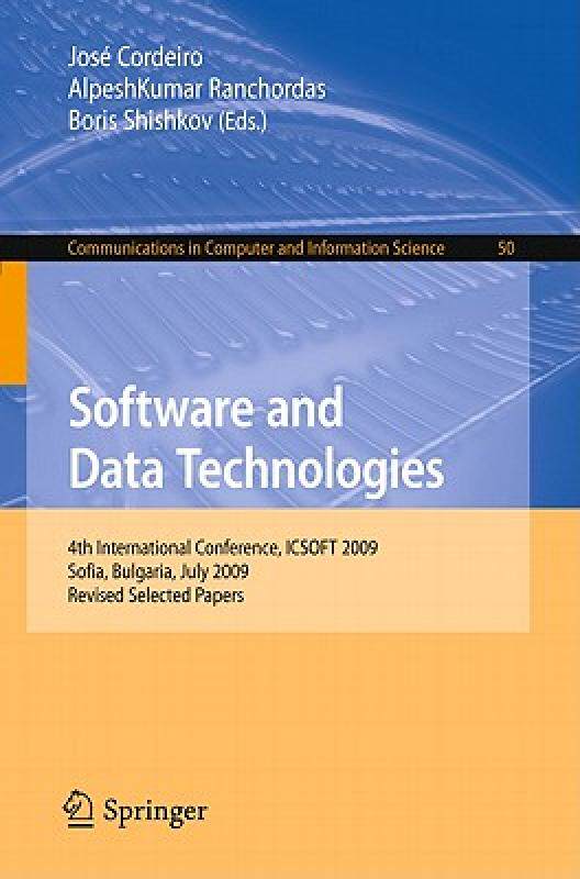 【预售】Software and Data Technologies: 4th International