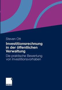 【预售】Investitionsrechnung in Der Offentlichen Verwaltung: