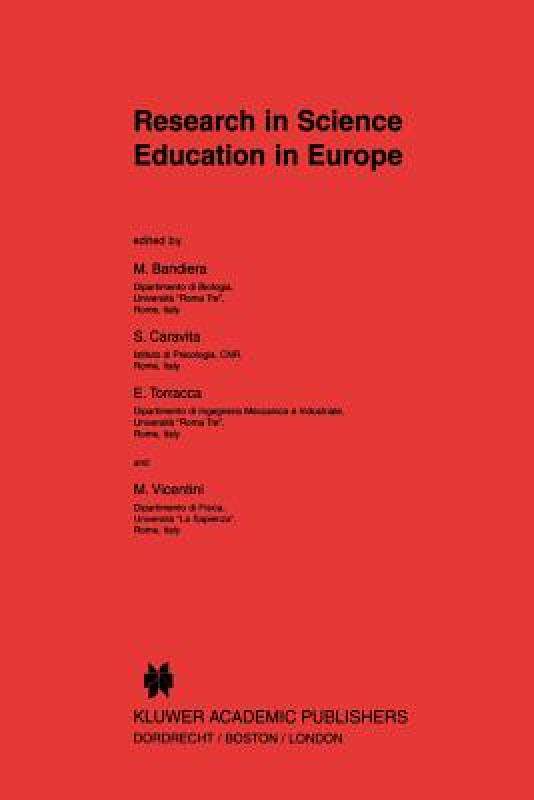 【预售】Research in Science Education in Europe