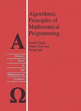 【预售】Algorithmic Principles of Mathematical Programming