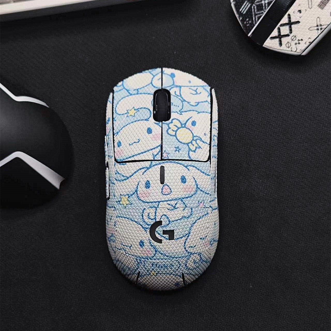 罗技gpw防滑贴labubu一代鼠标贴纸gpw234二代防汗金刚鹰眼全定制