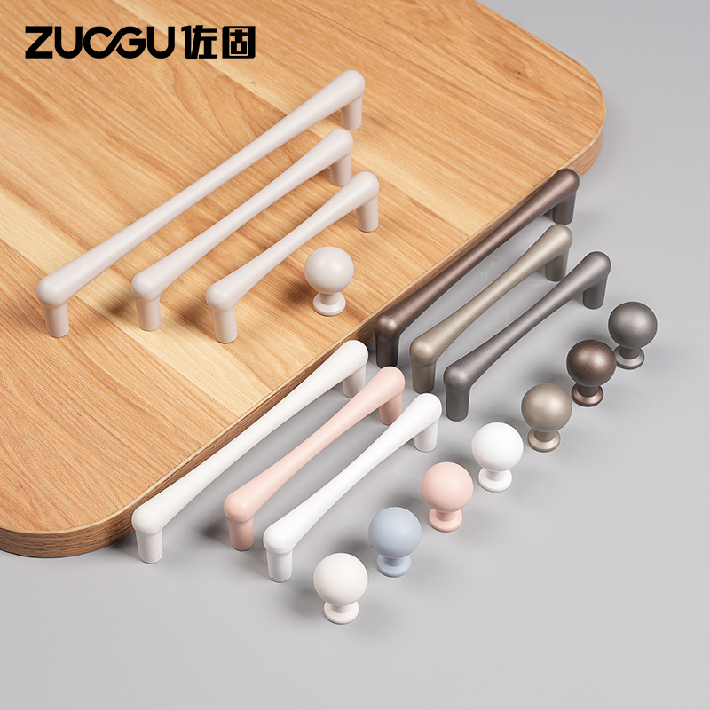 佐固法式衣柜拉手橱柜抽屉衣柜门拉手单孔书桌茶几小拉手把手高级