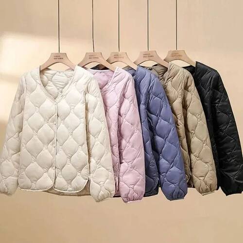 Fanan Women Ultralight Collarless Duck Down Jackets Winter K