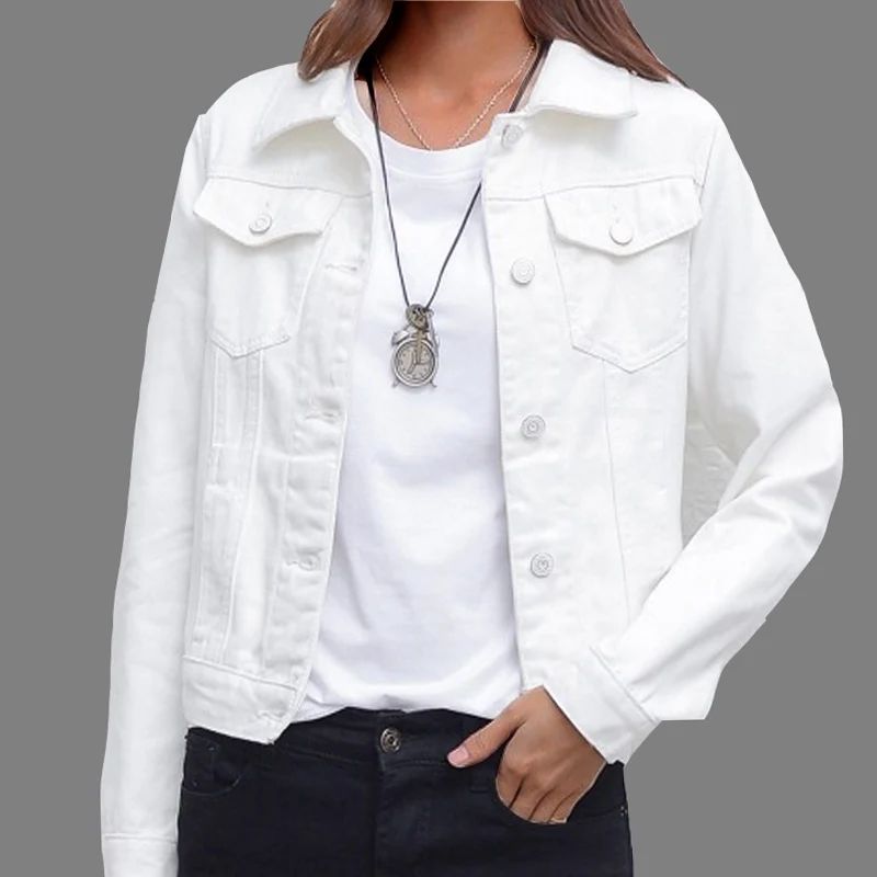 New Women's Denim Jacket Spring and Autumn 2022 Casual Short