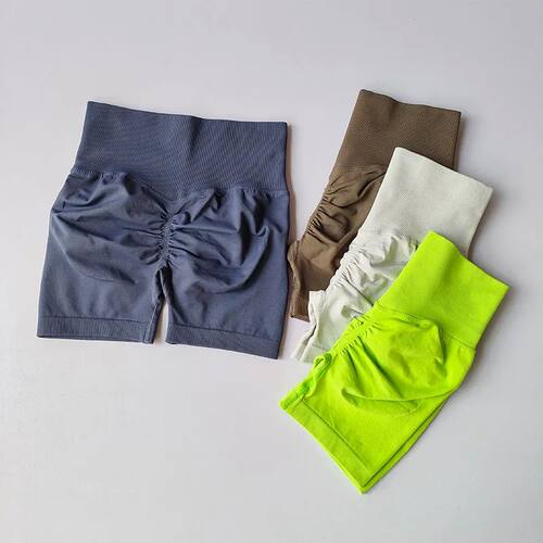 Peach Hip Lifting Sports Shorts Women High Waist and Waist T