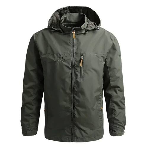 Men Autumn Waterproof Jackets Casual Hooded Windbreaker Fiel
