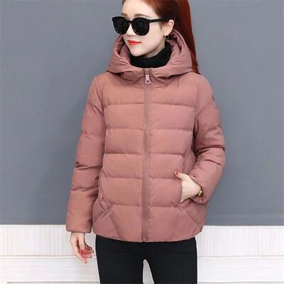 Short Hooded Cotton Jacket Women Parka Coats Autumn Winter W
