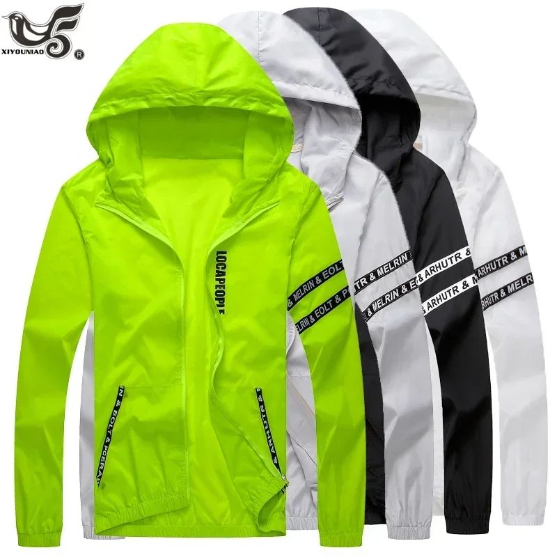 Men`s Windbreaker Summer Sun Protection Jacket Outwear Sport