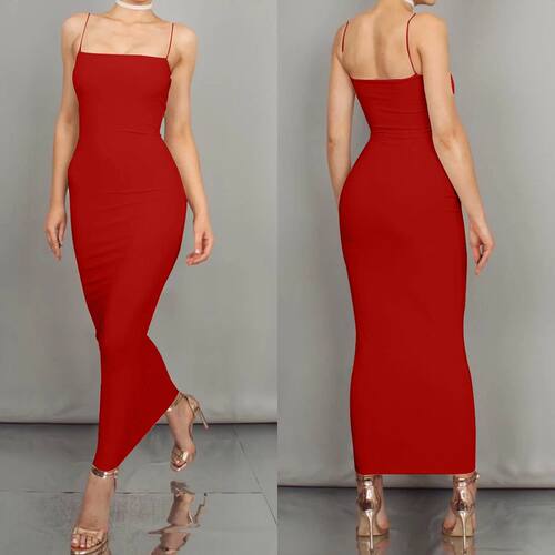 JZ461 New Summer Women's Dress Long Sling Dresses Club Sexy
