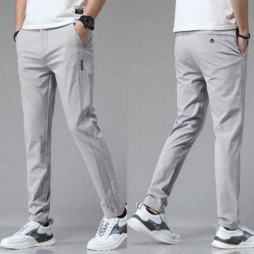 2024 Spring Summer Ultra-thin Men's Stretch Slim Straight Ca