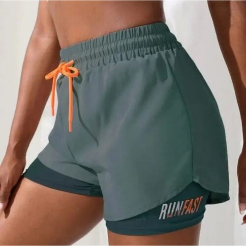 Women's High Rise Yoga Shorts With Elastic Proximity Control