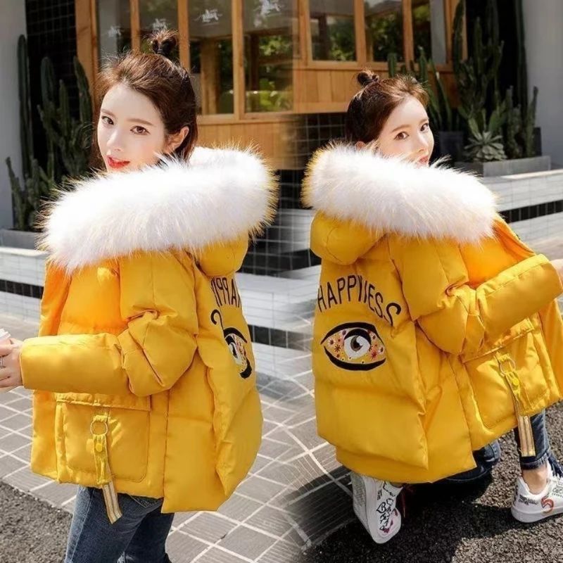 -30 Degrees Down Cotton Jacket for Women in Winter Short Kor