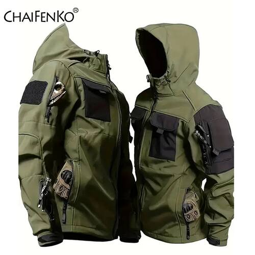 Men Lurker Shark Skin Soft Shell Tactical Jacket Waterproof