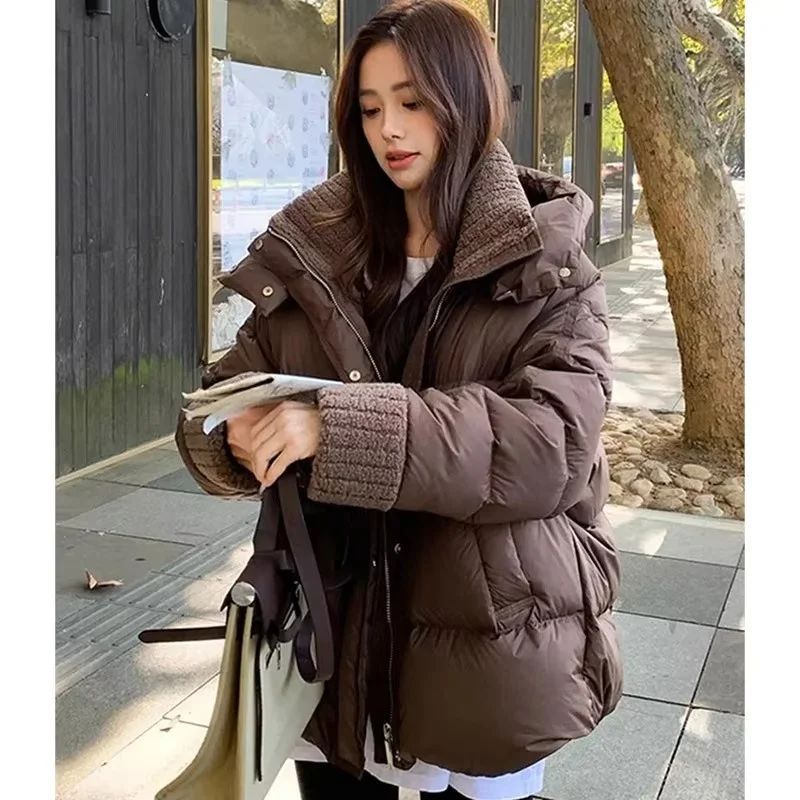 Women Loose Down Cotton Jacket Winter Female Cotton Padded C