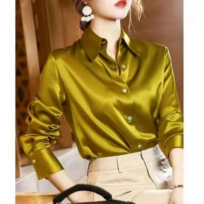 2024 Summer Trend Fashion Women's Casual Elegant Satin Long