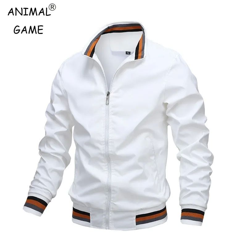 Autumn and Winter Men's Stand Collar Casual Zipper Jacket Ou