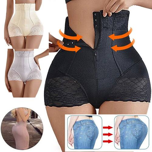 2023 New Tummy Control Panties Women Zipper Body Shaper High