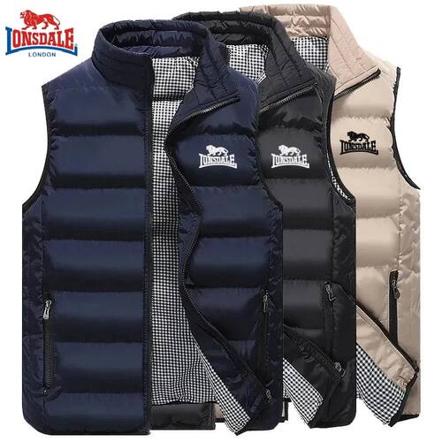Men's Embroidery Brand High Quality Warm Vest Vest, Autumn a