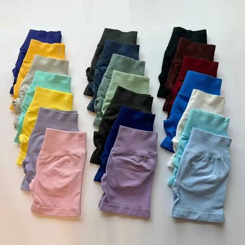 Impact Shorts Women Low Ribbed Band Gym Shorts Fitness Biker