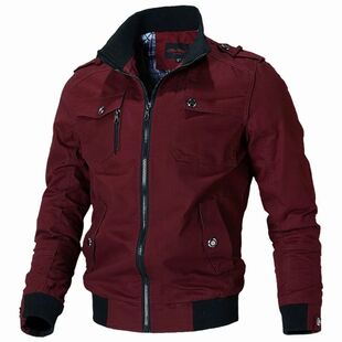 Bomber Jacket Men Fashion Casual Windbreaker Jacket Coat Men