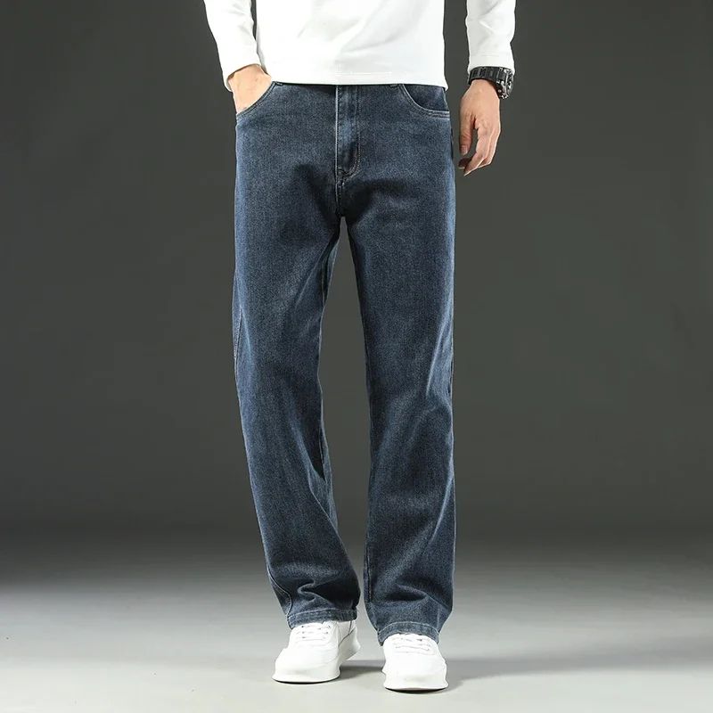 2025 New Spring and Autumn Men's Jeans, Loose, Comfortable,