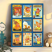 涂色治愈手工装 宝藏湾 星星人数字油画diy泡泡玛特填充2025新款 饰