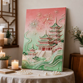 珠缀琼楼DIY珍珠画手工创意高级感新婚闺蜜礼物全套材料装 饰挂画