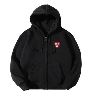 美国高校哈佛大学麻省理工普林斯顿开衫卫衣男女儿童学生拉链外套