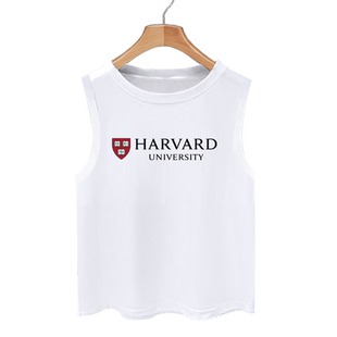 美国常青藤大学之哈佛大学校纪念背心男女儿童装学生款无袖T恤衫