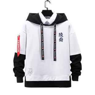 灌篮高手陵南队服7号仙道假两件连帽卫衣男女儿童装学生外套帽衫