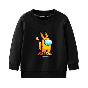 among us太空狼人杀在我们当中之间圆领卫衣男女儿童装学生款长袖