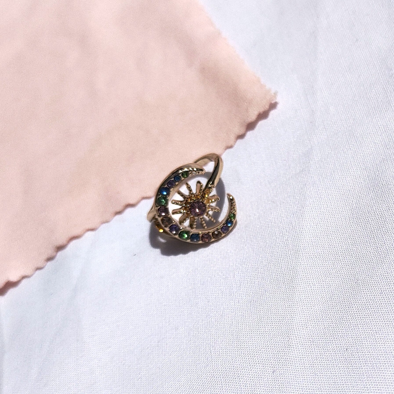 其他女锌合金欧美滴釉戒指百搭靓