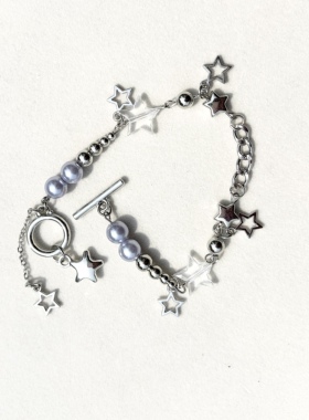 青岛外贸流行饰品欧美原单个性小众设计热卖简约百搭星星精品手链