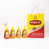 冠生园蜂蜜礼盒280g 4瓶洋槐枣花椴树紫云英蜂蜜年货礼盒送人实用