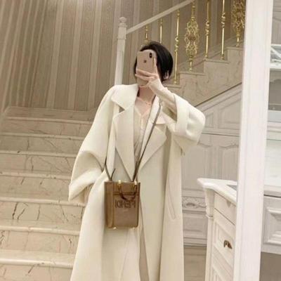 羽绒服毛呢外套女2025冬季休闲质感可拆卸内胆加厚双面绒呢子大衣