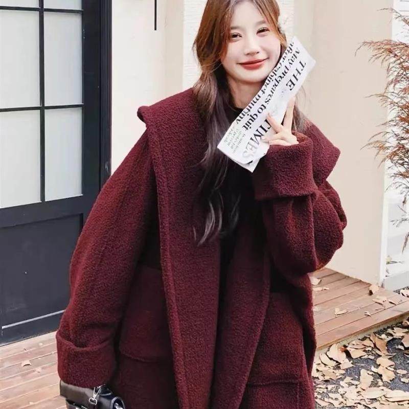 胖MM特大码300斤连帽圈圈呢子大衣冬季新款加厚中长款毛呢外套女2,女装/女士精品,时尚套装,淘宝优惠券,粉丝福利购,淘宝优惠卷