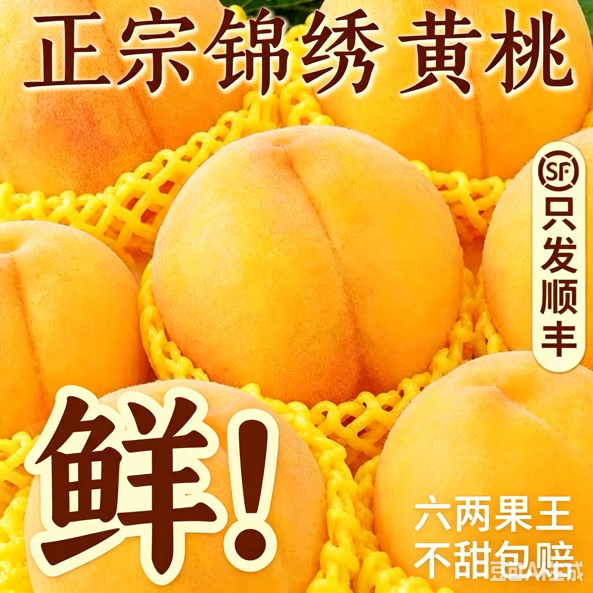 黄桃新鲜当季头茬姚庄特产锦绣黄桃时令黄毛桃现摘整箱特大果10斤