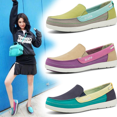 帆布鞋女2021年新款春季透气防臭