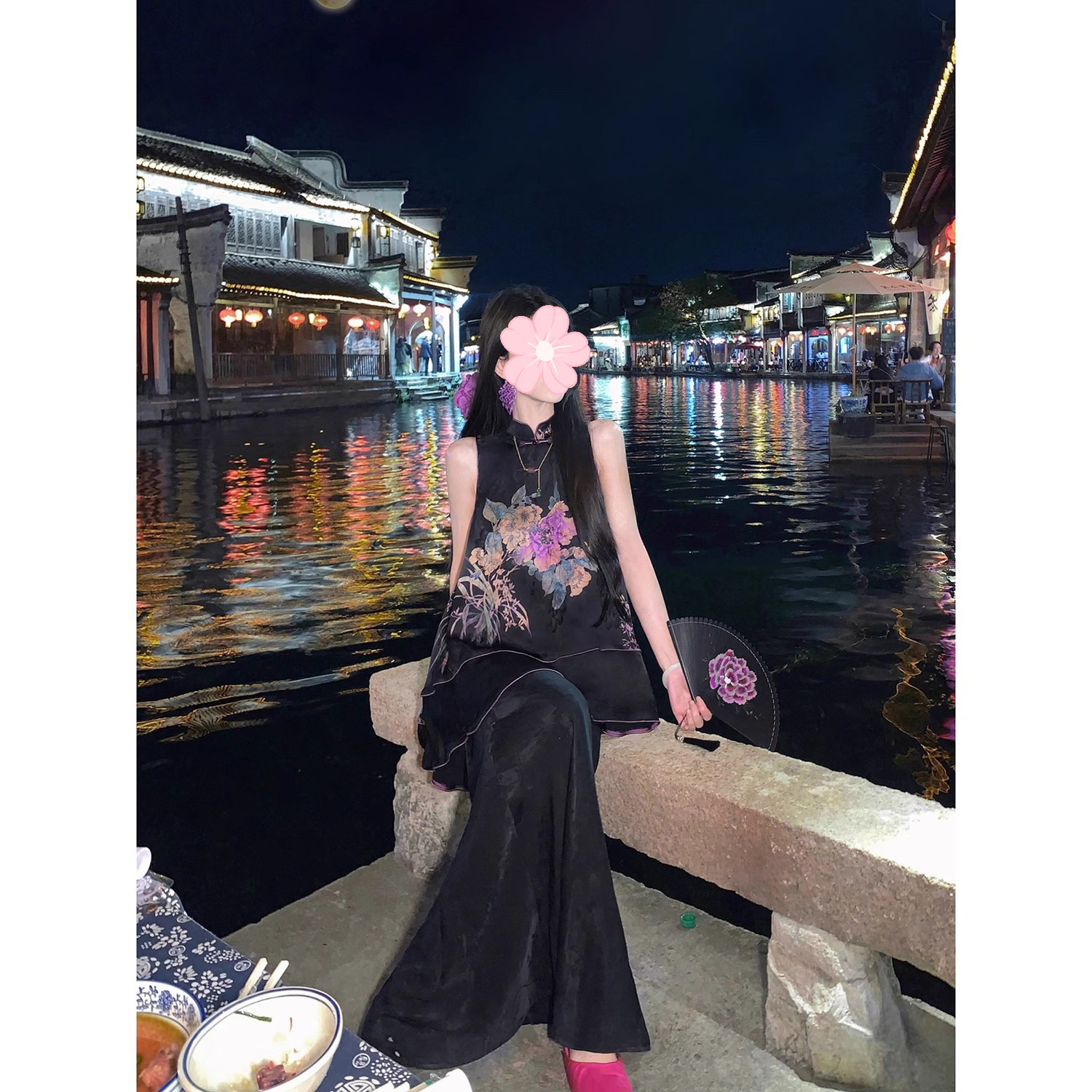 【墨韵丹华】国风新中式夏季牡丹提花外套连衣裙套装