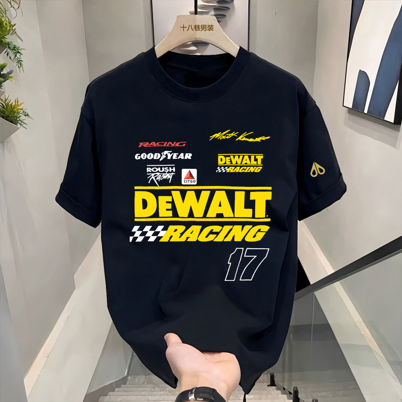 剪刀四季美式潮牌赛车印花短袖T恤男女同款重磅纯棉圆领上衣半袖,女装/女士精品,T恤,淘宝优惠券,粉丝福利购,淘宝优惠卷