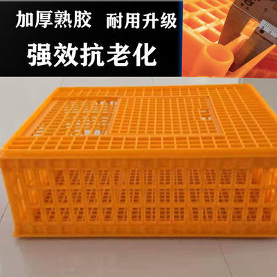 鸡笼家禽周转筐全新熟料大号加厚防摔鸡鸭鹅鸽运输周转箱鸭鸡笼子