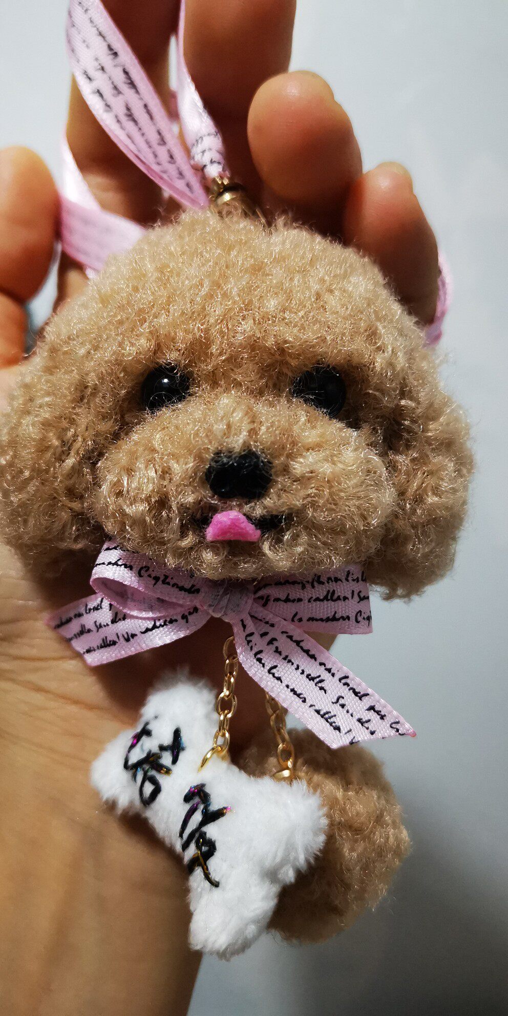 手工定制泰迪比熊狗狗钥匙挂件节假日生日礼品礼物圣诞节情人节