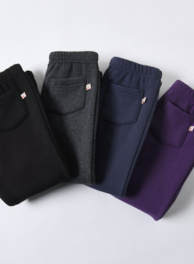 女童秋冬加绒加厚打底裤新品